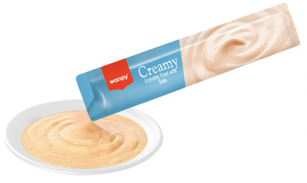 Wanpy Cat Лакомство для кошек "нежное пюре" из тунца 25 шт х14 г