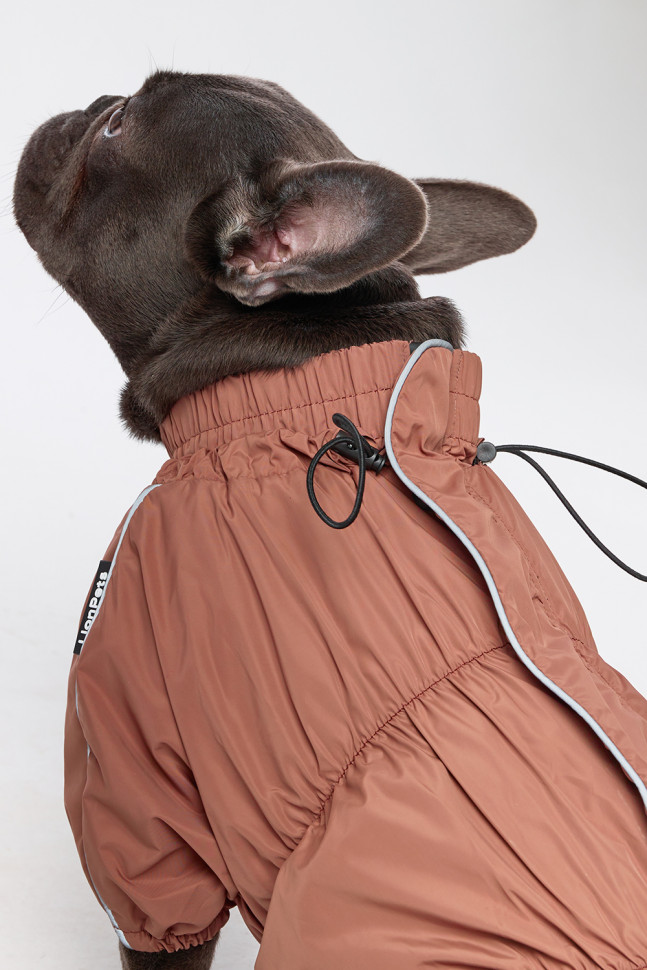 Дождевик LionPets Французский бульдог LPK9025-128 на мальчика Цвет: Шоколадный