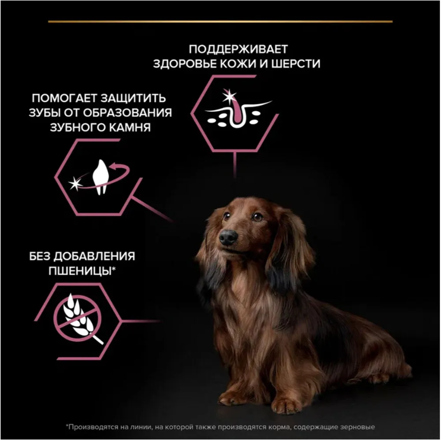 Корм Purina Pro Plan для взрослых собак малых пород с лососем и рисом