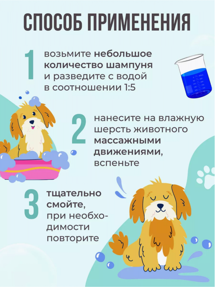 Шампунь King Spa НА РАЗЛИВ Интенсивное питание (концентрат.) для собак и кошек, 40 мл