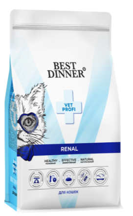 Бест Диннер Vet Profi Renal сухой корм при остр/хронич. болезни почек у взрослых кошек