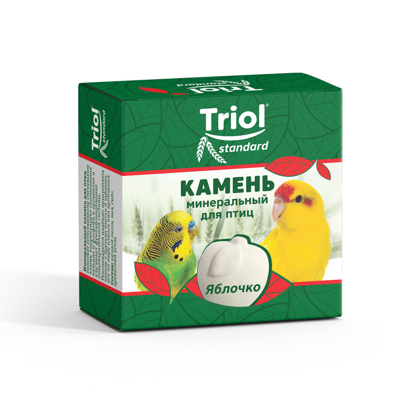 Камень минеральный Triol Standard «Яблочко» для птиц 30 г