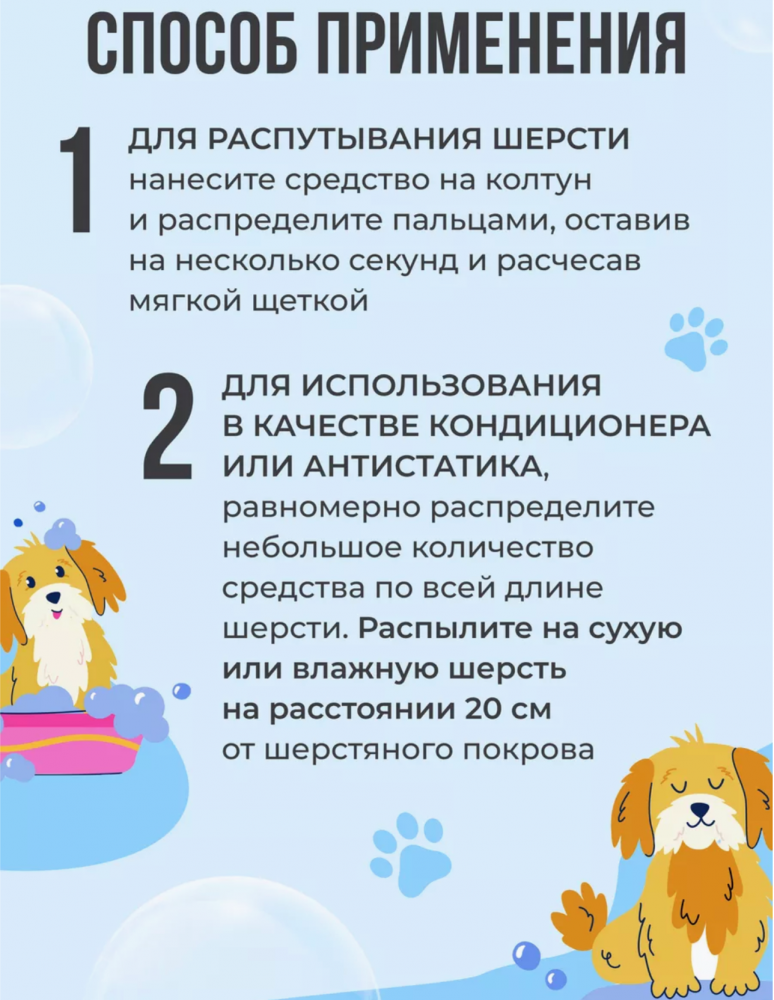 Спрей King Cosmetic Spray от колтунов для собак и кошек 200 мл