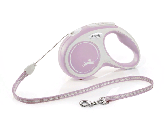 Рулетка Flexi NEW LINE Comfort М (до 20 кг) трос 5 м серый/черный