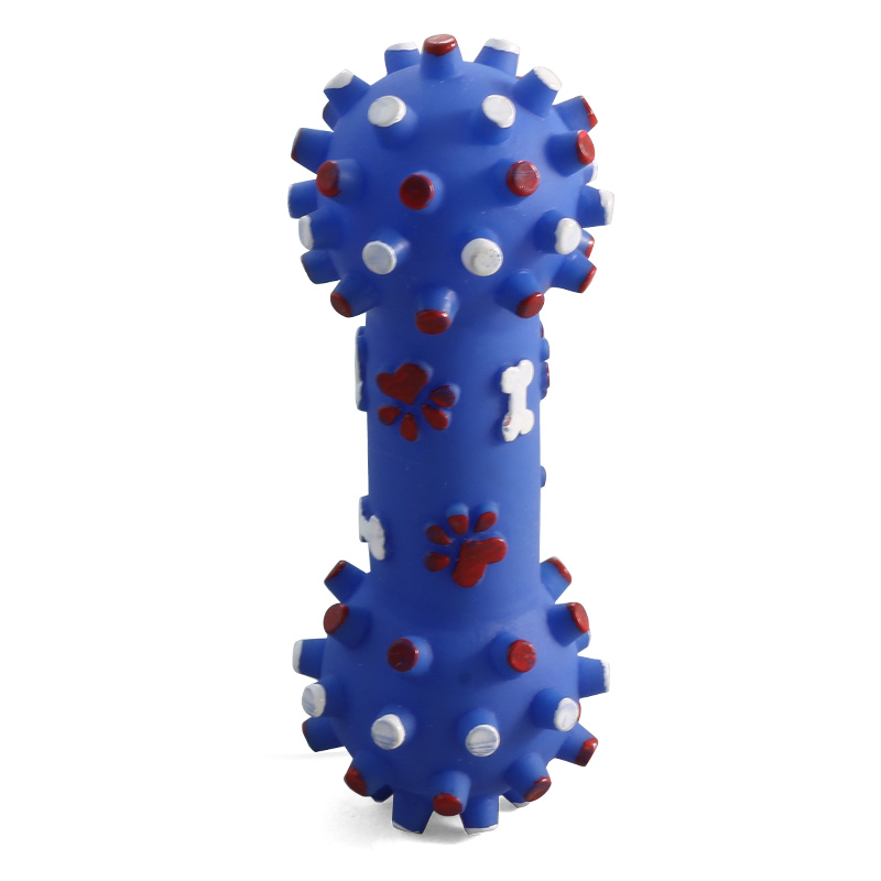 Игрушка для собак Triol из винила "Гантель с шипами", 120мм