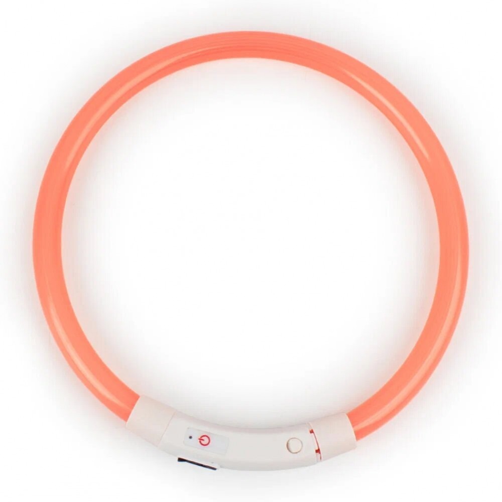 СВЕТЯЩИЙСЯ ОШЕЙНИК для собак M 40-50см силикон usb-зарядка PerseiLine ОС-1