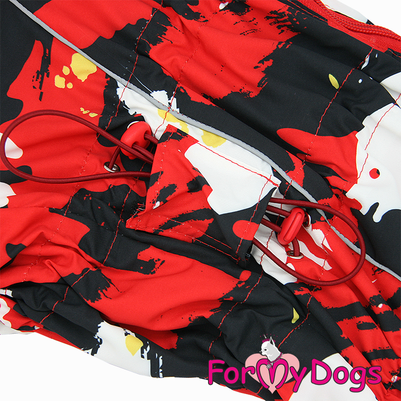 ForMyDogs Комбинезон ТЕПЛЫЙ красный для девочек B3 50*80см