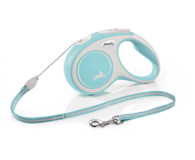 Рулетка Flexi NEW LINE Comfort М (до 20 кг) трос 5 м серый/черный