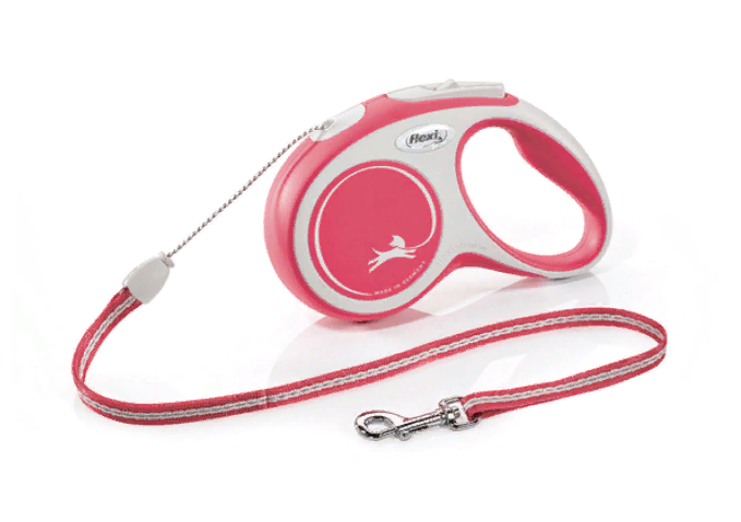 Рулетка Flexi NEW LINE Comfort М (до 20 кг) трос 5 м серый/черный