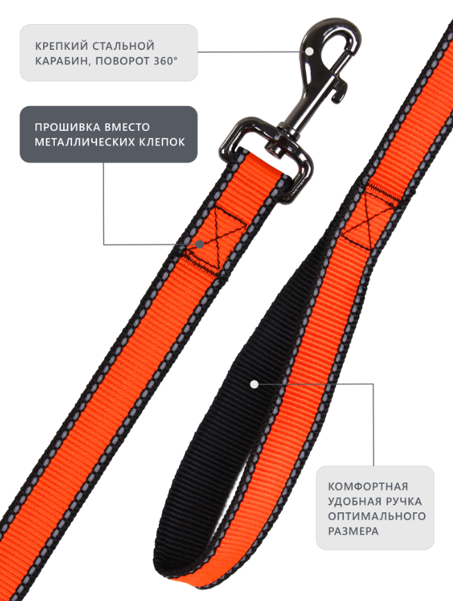 Поводок Персилайн LOOK нейлон св/от 25" 5м PerseiLine ПНЛ-255