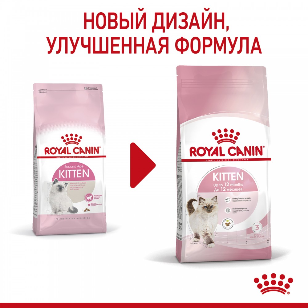 Корм Royal Canin Kitten для котят от 4 до 12 мес