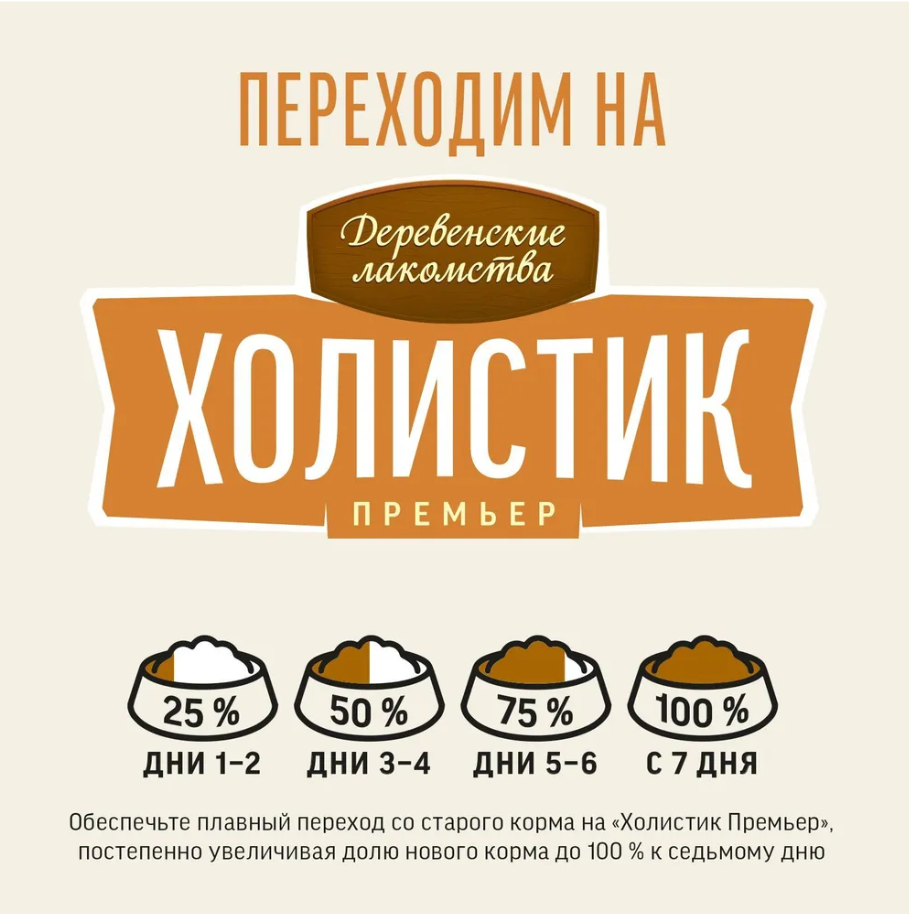 Сухой корм "Деревенские лакомства Холистик Премьер" для кошек с чувствительным пищеварение, индейка